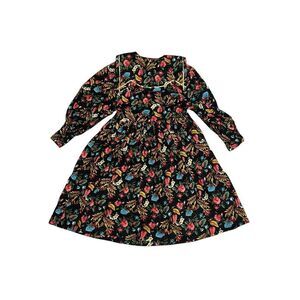 Beautiful Vintage floral Wee Clancy San Francisco Dress Girls size 7 unique gold